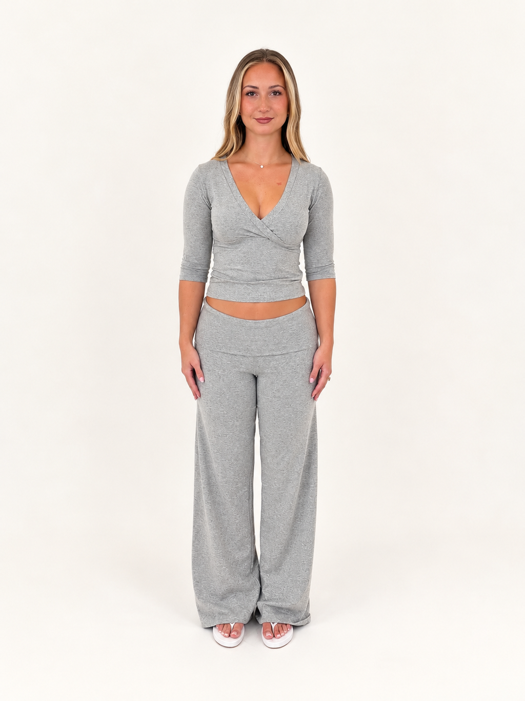 Fold Over Pants (Grey)