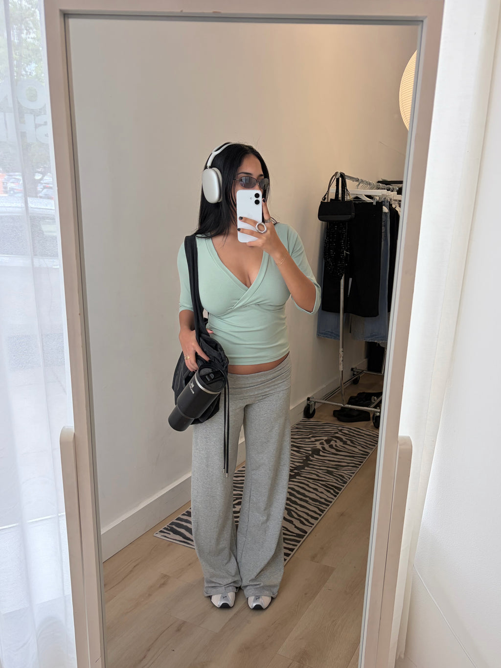Fold Over Pants (Grey)