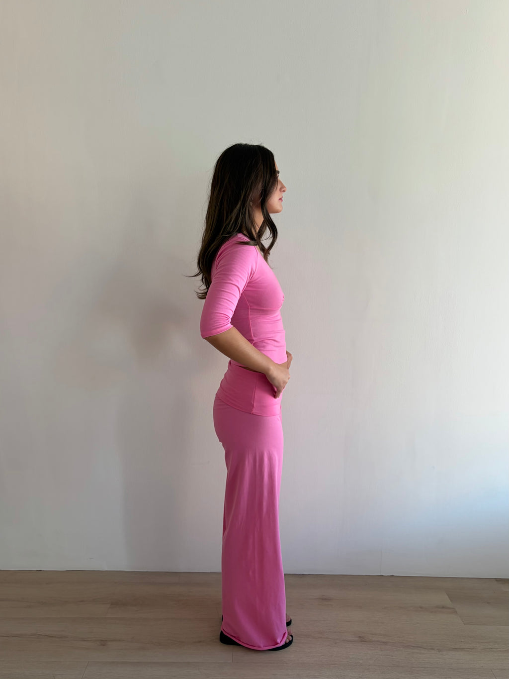 Fold Over Pants (Pink)