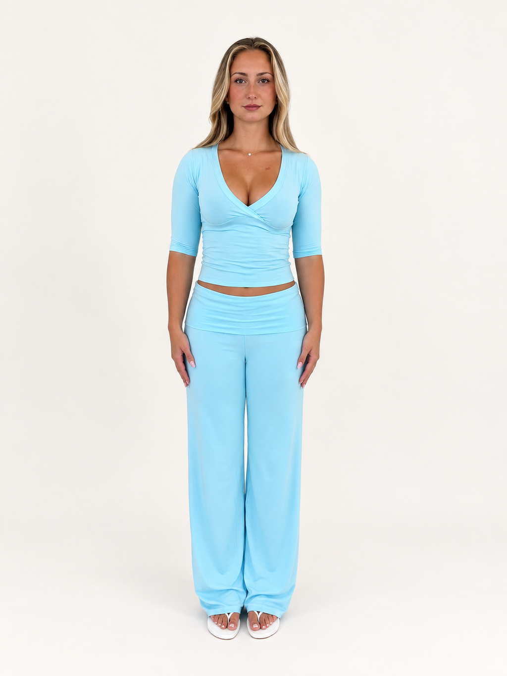 3/4 Sleeve Top (Teal)