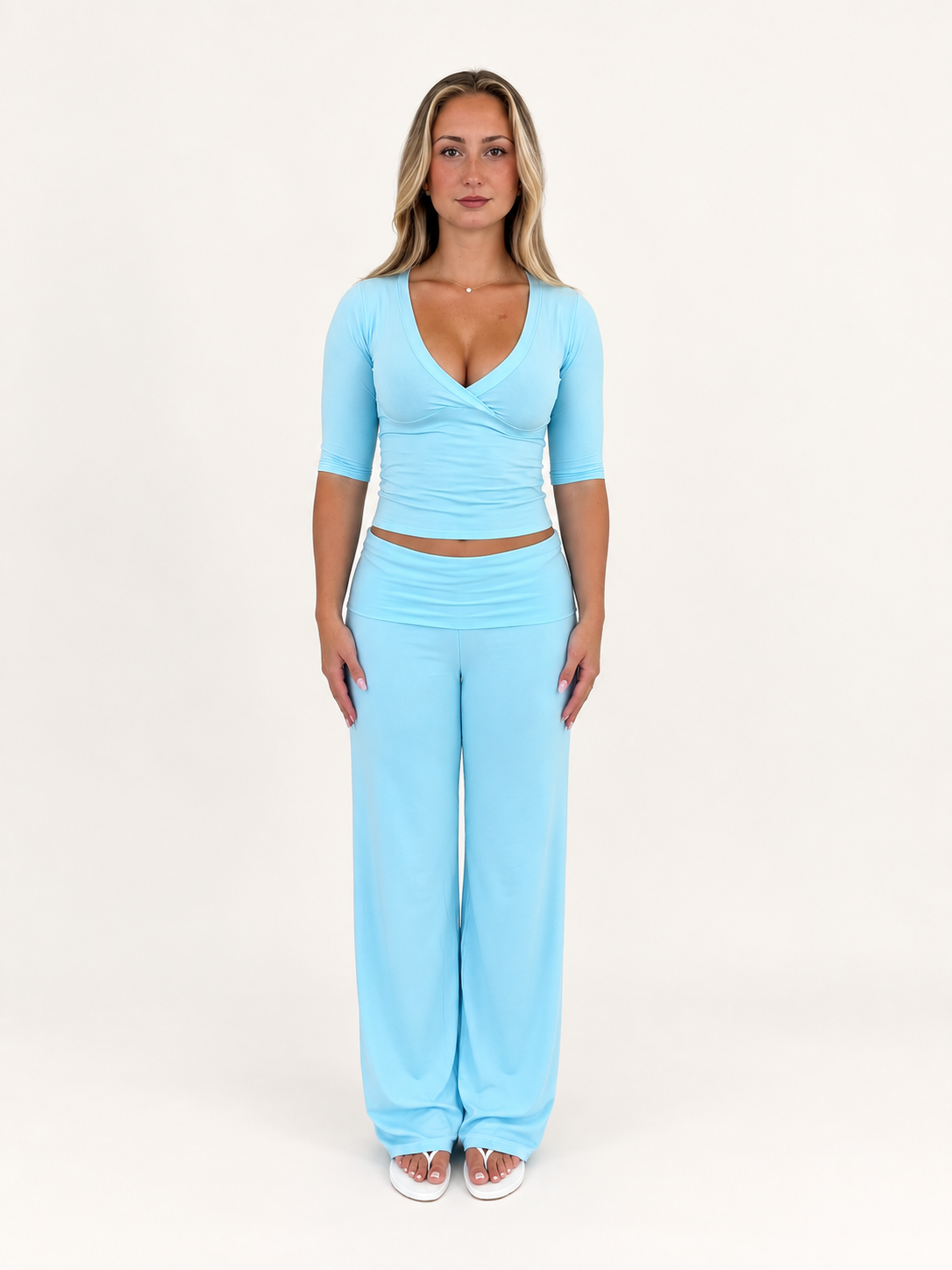3/4 Sleeve Top (Teal)
