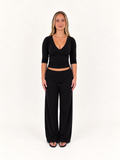 Fold Over Pants (Black)