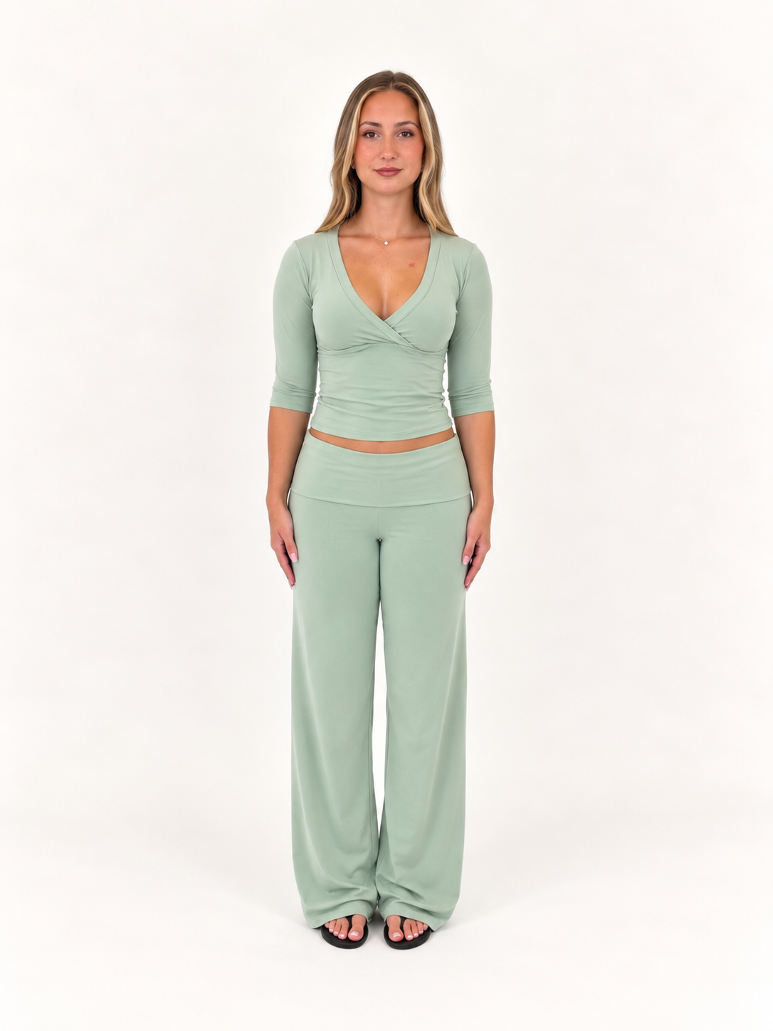 3/4 Sleeve Top (Green)