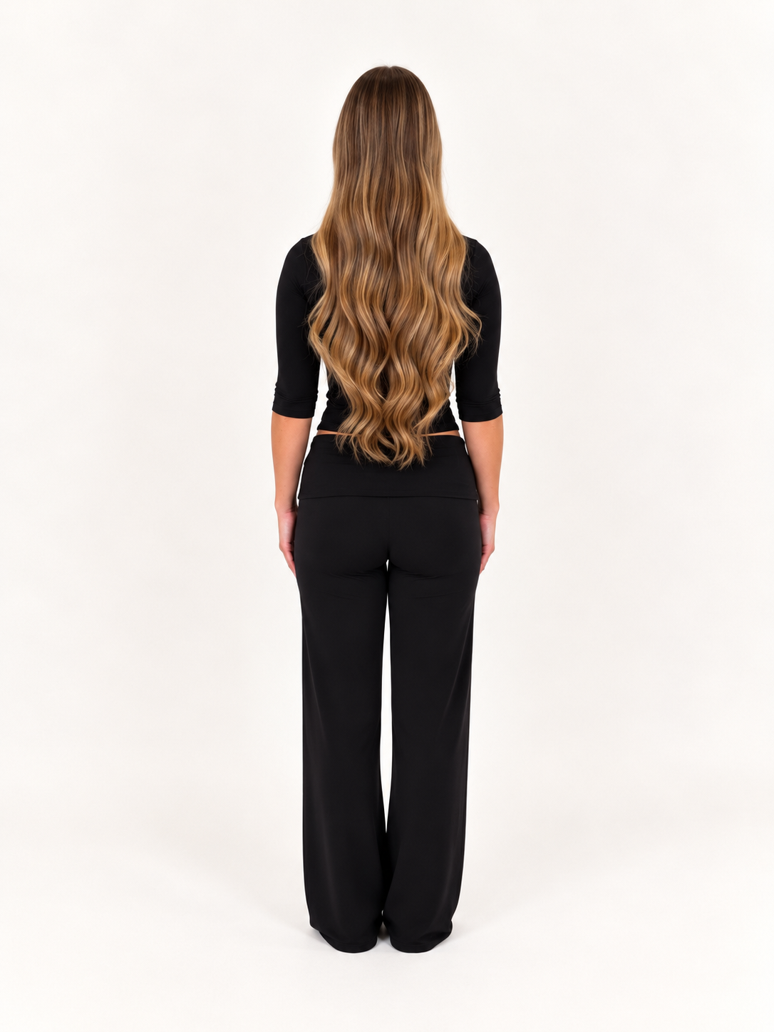 Fold Over Pants (Black)