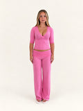 3/4 Sleeve Top (Pink)