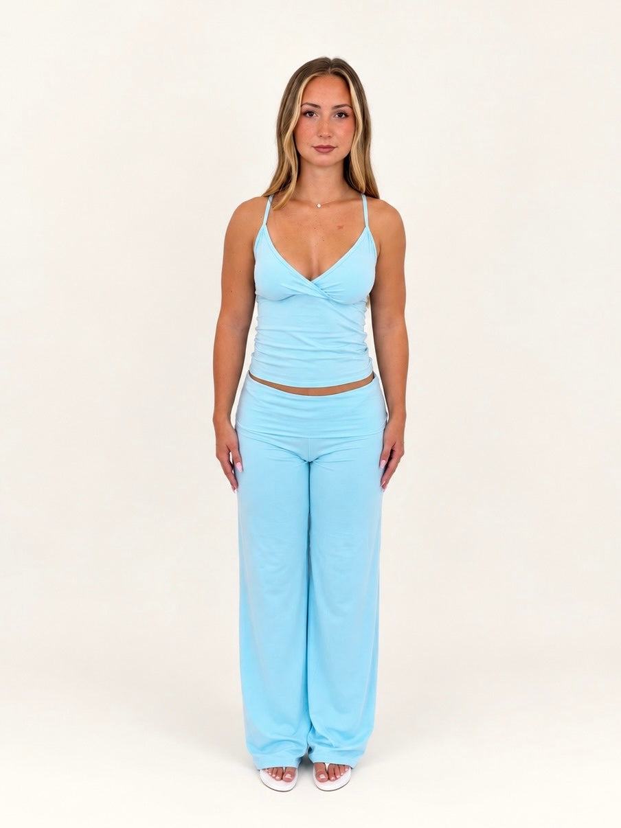 Fold Over Pants (Teal)